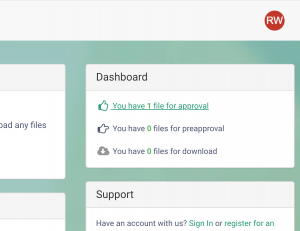 Quick Dashboard to waiting files